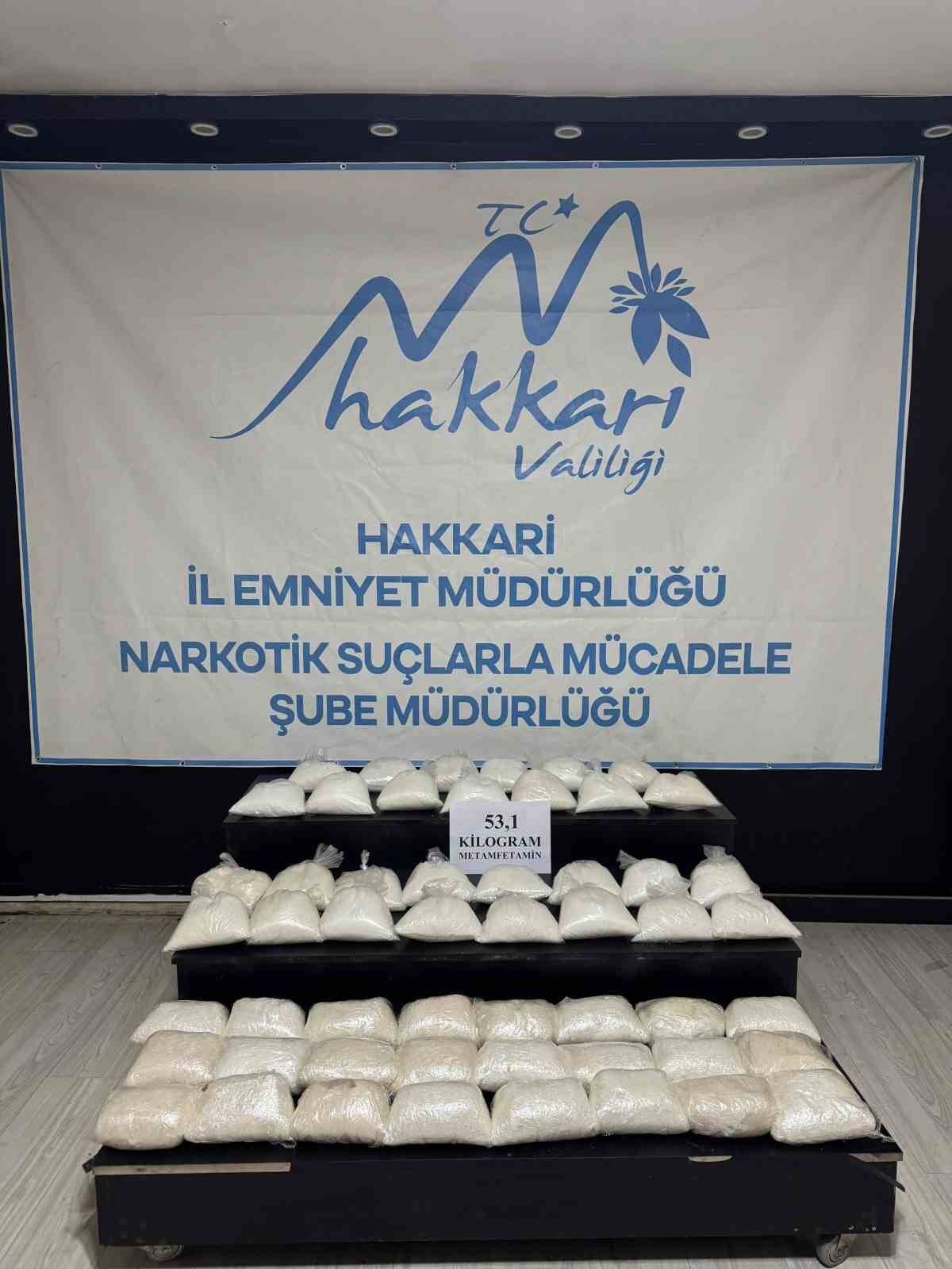 Hakkari İl Emniyet Müdürlüğü Narkotik Suçlarla Mücadele Şube Müdürlüğü ekipleri,