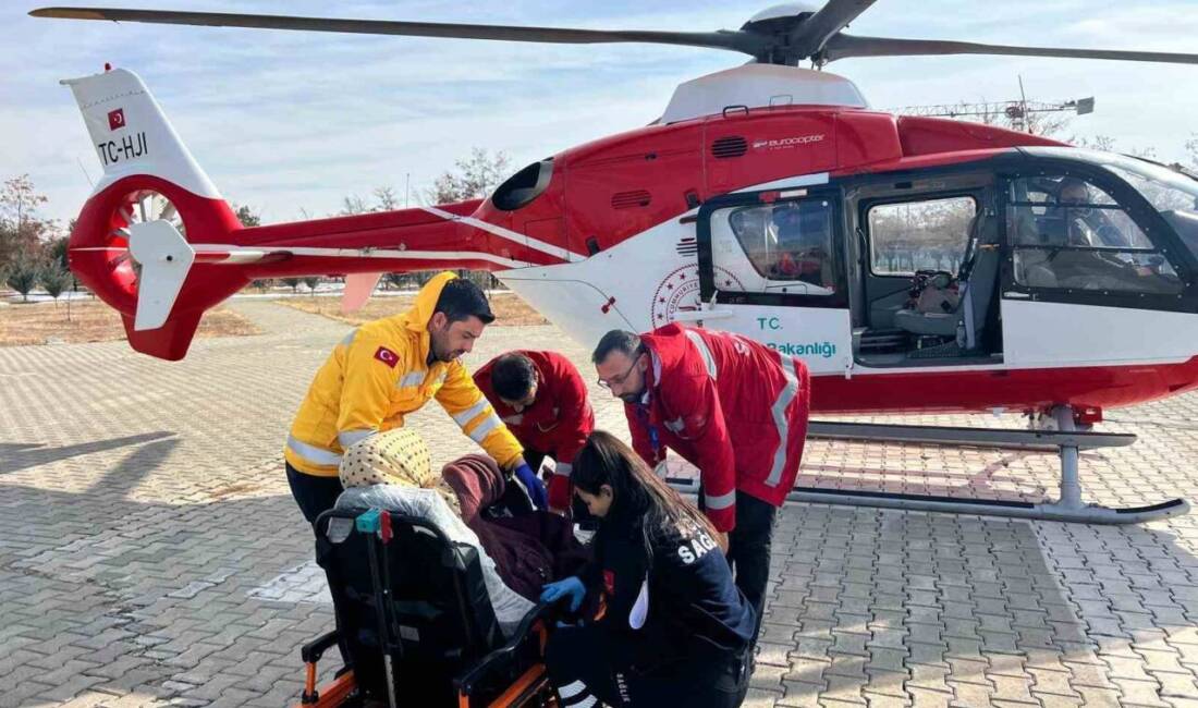 Van’ın Bahçesaray ilçesinde yaşanan zorlu bir sağlık vakası, helikopter ambulansın