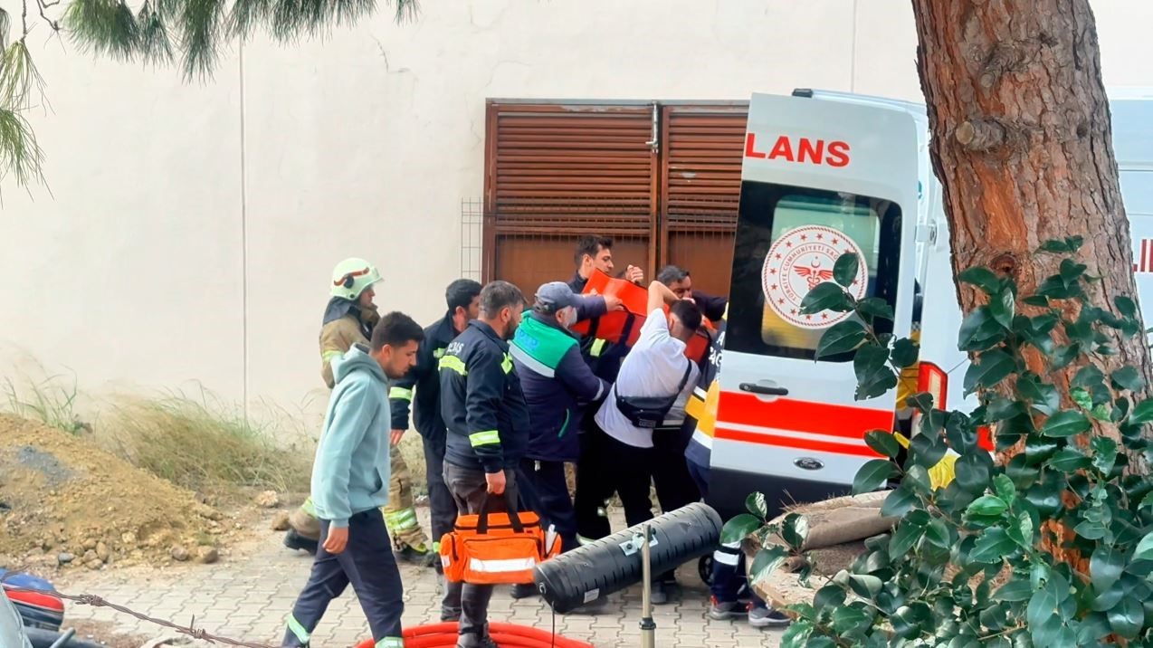 Bakırköy Atatürk Havalimanı Trafo Merkezi’nde elektrik işçisi çalışma yaptığı sırada