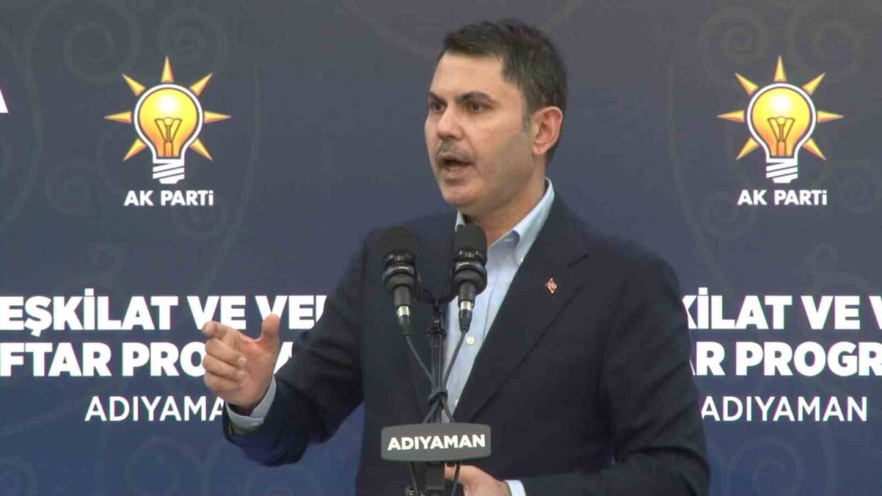 Çevre, Şehircilik ve İklim Değişikliği Bakanı Murat Kurum, Adıyaman'da önemli