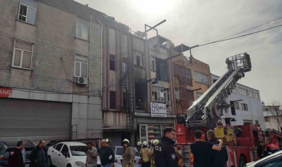 Bayrampaşa’da iplik üretimi yapılan bir işyerinde mesai saati sırasında çıkan