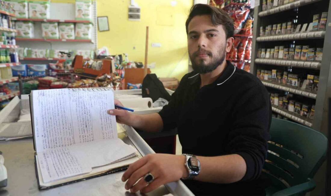 Hatay’ın Kumlu ilçesinde gizemli hayırsever, bir marketteki veresiye defterindeki yaklaşık