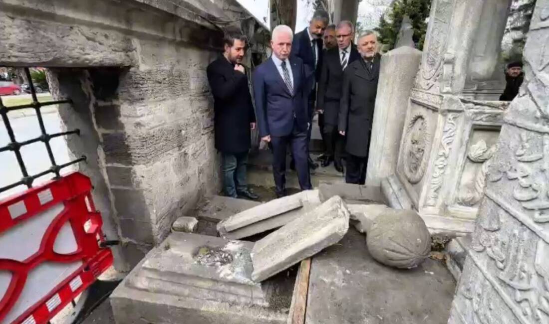 İstanbul Valisi Davut Gül, izinsiz gösteriler sırasında zarar gören Şehzadebaşı