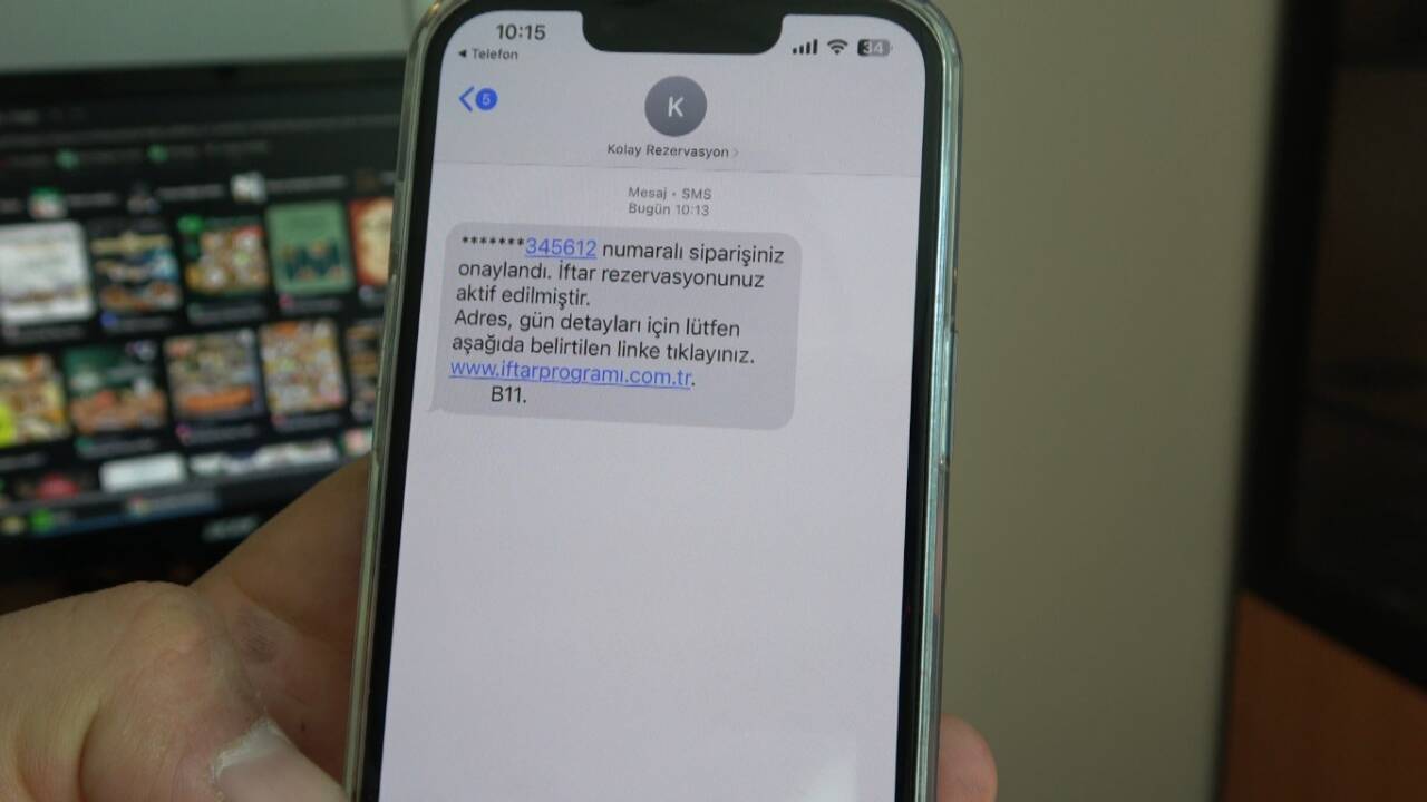 Dolandırıcılar, Ramazan döneminde 'İftar rezervasyonunuz onaylandı' mesajlarıyla vatandaşları hedef alıyor.