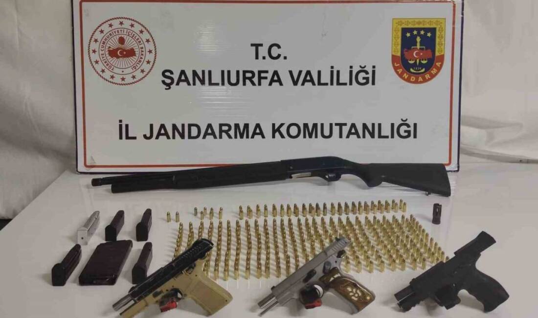 Şanlıurfa’da silah kaçakçılığına yönelik operasyonda çok sayıda silah ele geçirilirken