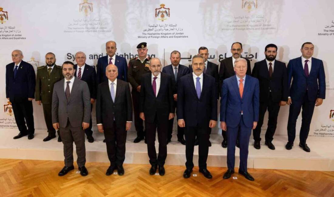 Ürdün’ün başkenti Amman’da Türkiye, Suriye, Irak, Ürdün ve Lübnan’ın katılımıyla