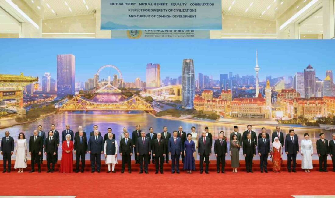 Cumhurbaşkanı Recep Tayyip Erdoğan, Çin'in Tianjin kentinde düzenlenen Şanghay İşbirliği