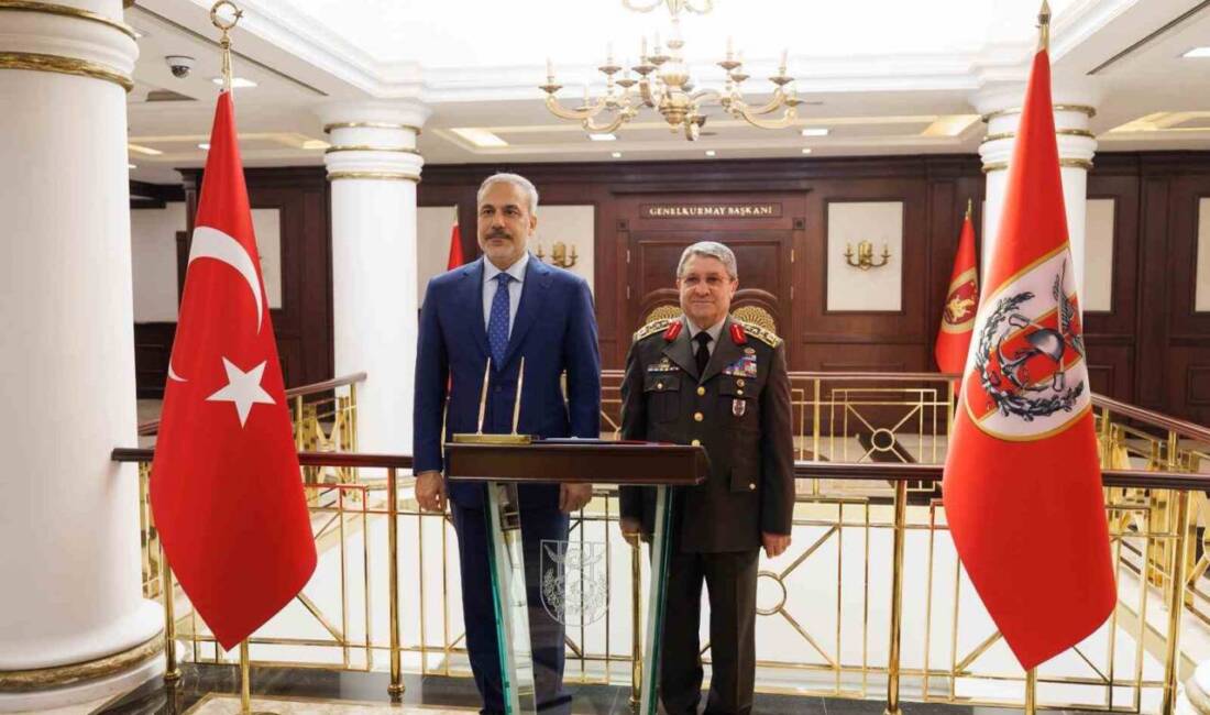 Dışişleri Bakanı Hakan Fidan, Genelkurmay Başkanlığı'nda Milli Savunma Bakanı Yaşar