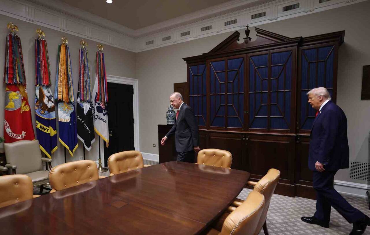 Cumhurbaşkanı Recep Tayyip Erdoğan ve ABD Başkanı Donald Trump, Beyaz