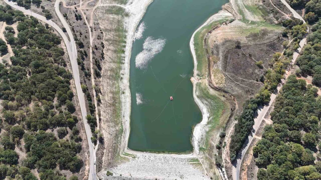 Bolu'nun içme ve kullanma suyu temin eden Gölköy Baraj Gölü'ndeki