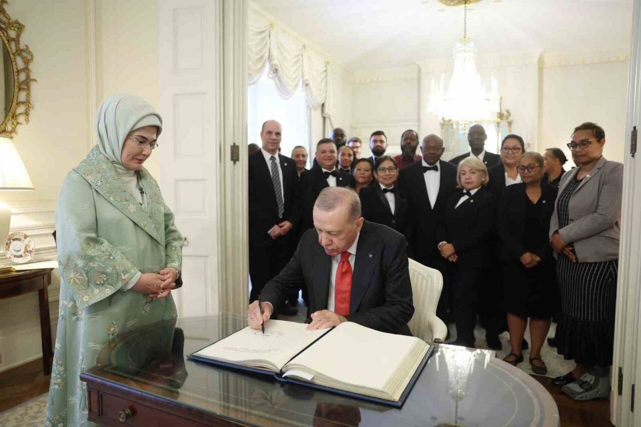 Cumhurbaşkanı Recep Tayyip Erdoğan ve eşi Emine Erdoğan, Washington DC'deki