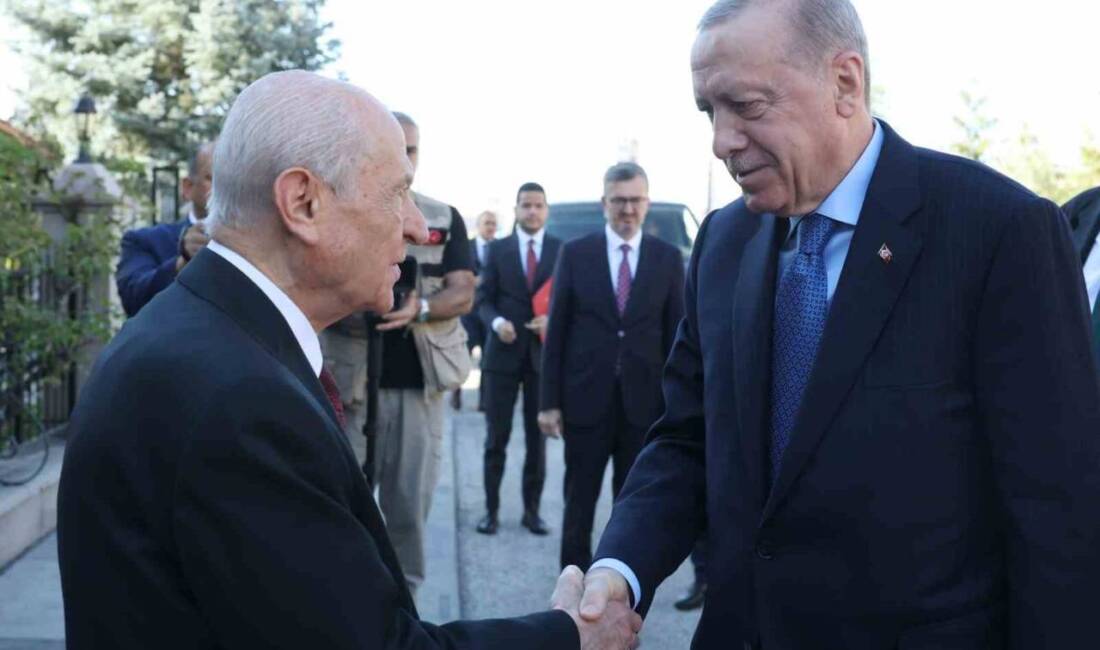 Cumhurbaşkanı Recep Tayyip Erdoğan, MHP Genel Başkanı Devlet Bahçeli ile