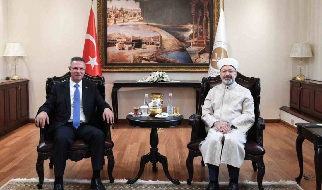 Diyanet İşleri Başkanı Ali Erbaş, Filistin’in Ankara Büyükelçisi Faed Mustafa’yı