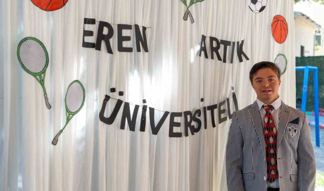 Manisa'da down sendromlu Eren Vural, eğitim gördüğü Gündüz Bakım ve