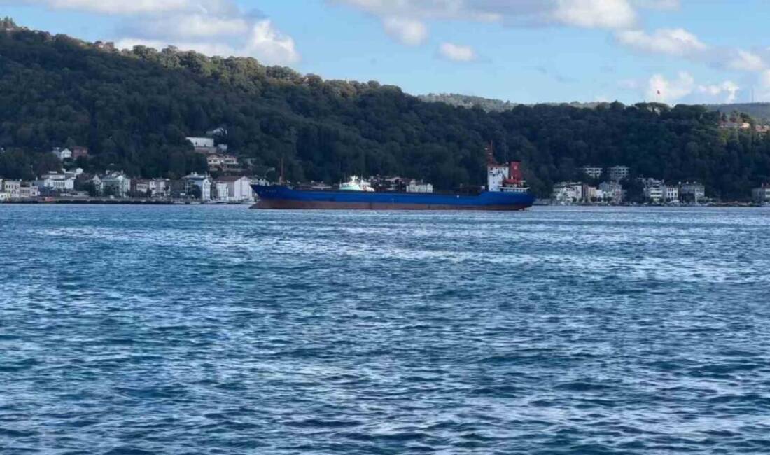 Bandırma'dan Rusya'ya giden ARDA kargo gemisi, İstanbul Boğazı Umuryeri'nde makine