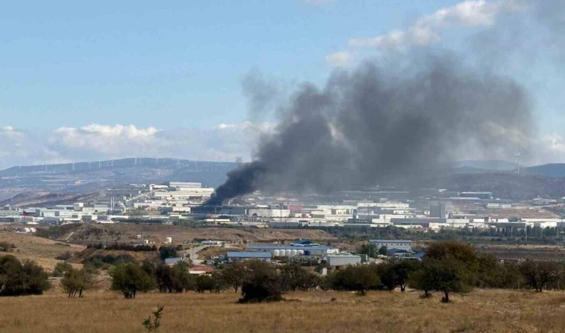 İzmir Aliağa'daki Micha Galvanizli Çelik Konstrüksiyon Fabrikası'nda sabah saatlerinde çıkan