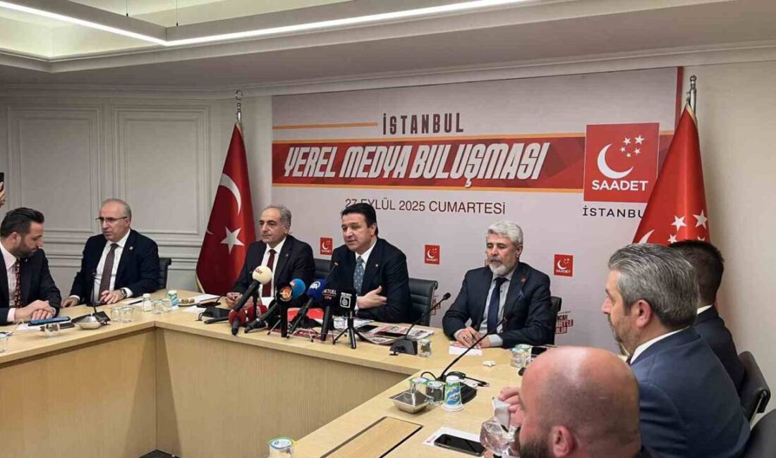 Saadet Partisi Genel Başkanı Mahmut Arıkan, İstanbul'da düzenlenen "Yerel Medya
