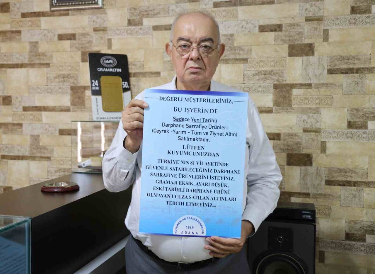 Adana'da kuyumcular, sahte ve ayarı düşük altın satışlarını önlemek amacıyla