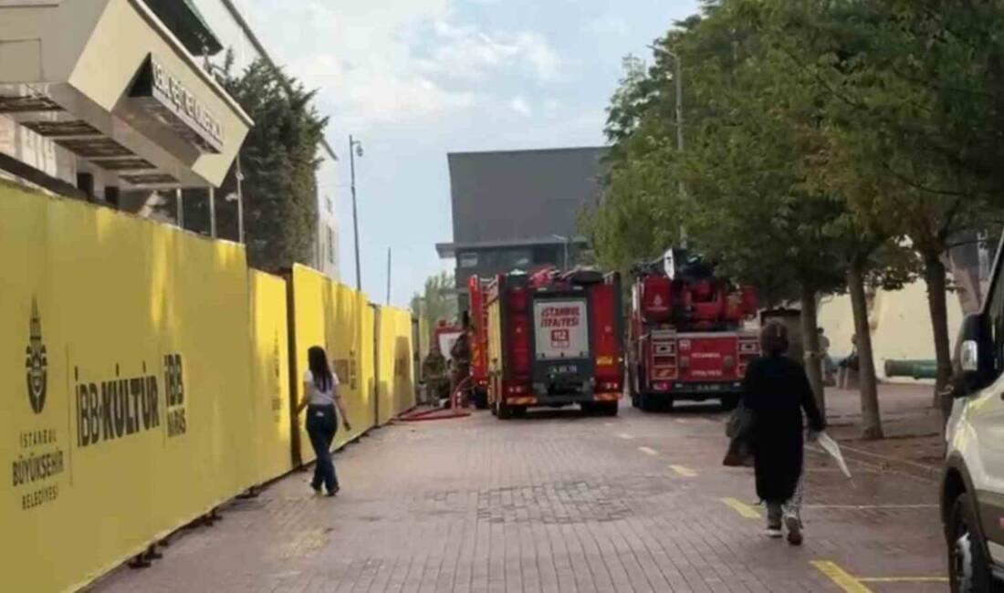 Şişli'deki Cemal Reşit Rey Konser Salonu'nda kaynak makinesi nedeniyle çıkan