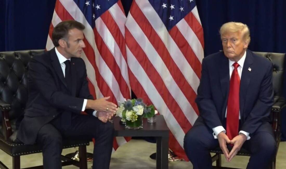 Fransa Cumhurbaşkanı Emmanuel Macron ve ABD Başkanı Donald Trump, BM