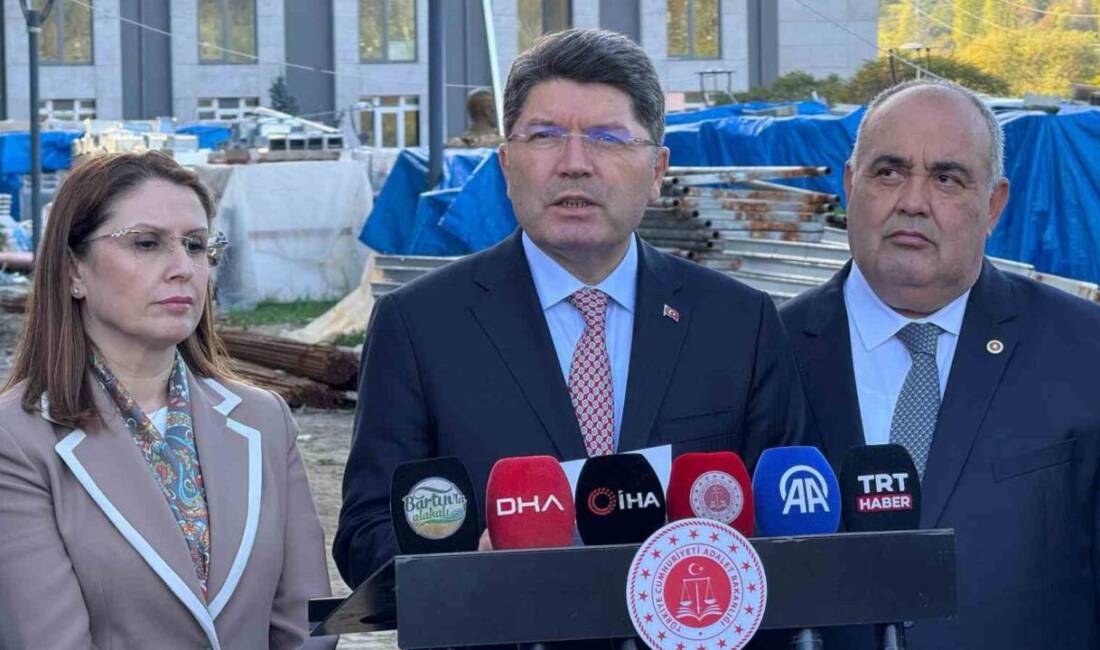 Adalet Bakanı Yılmaz Tunç, Bartın'da inşaatı devam eden personel eğitim