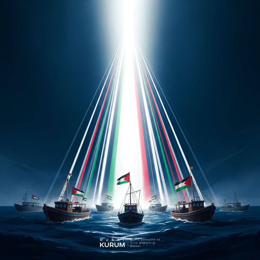 Çevre, Şehircilik ve İklim Değişikliği Bakanı Murat Kurum, Gazze’ye yardım