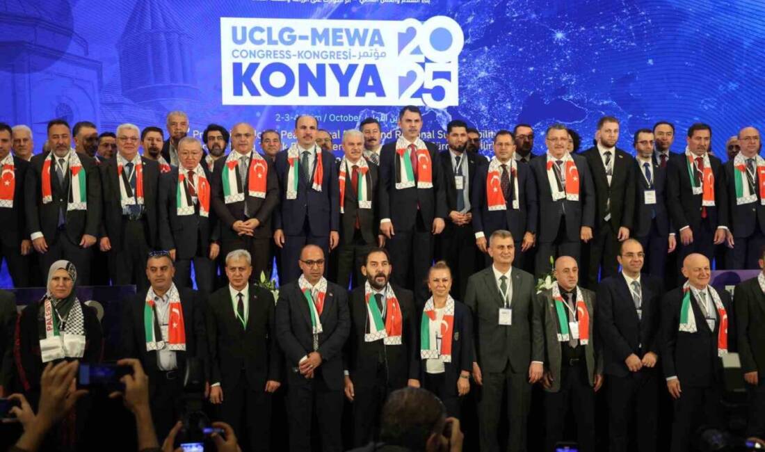 Konya Büyükşehir Belediyesi'nin ev sahipliği yaptığı UCLG-MEWA Kongresi'nde, Çevre, Şehircilik