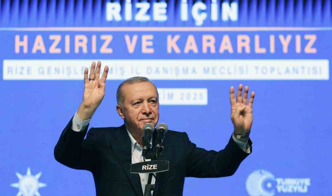 Cumhurbaşkanı Recep Tayyip Erdoğan, Rize'deki konuşmasında Türkiye'nin büyüklüğünü vurgularken, Gazze'deki