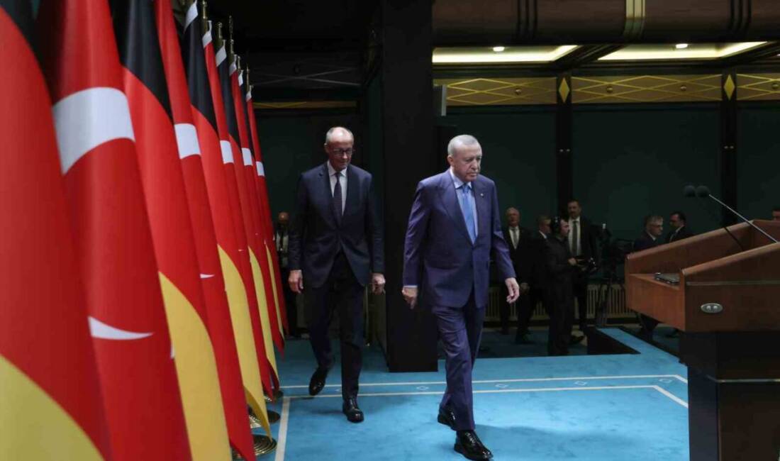 Cumhurbaşkanı Recep Tayyip Erdoğan, Almanya Başbakanı Friedrich Merz ile yaptığı