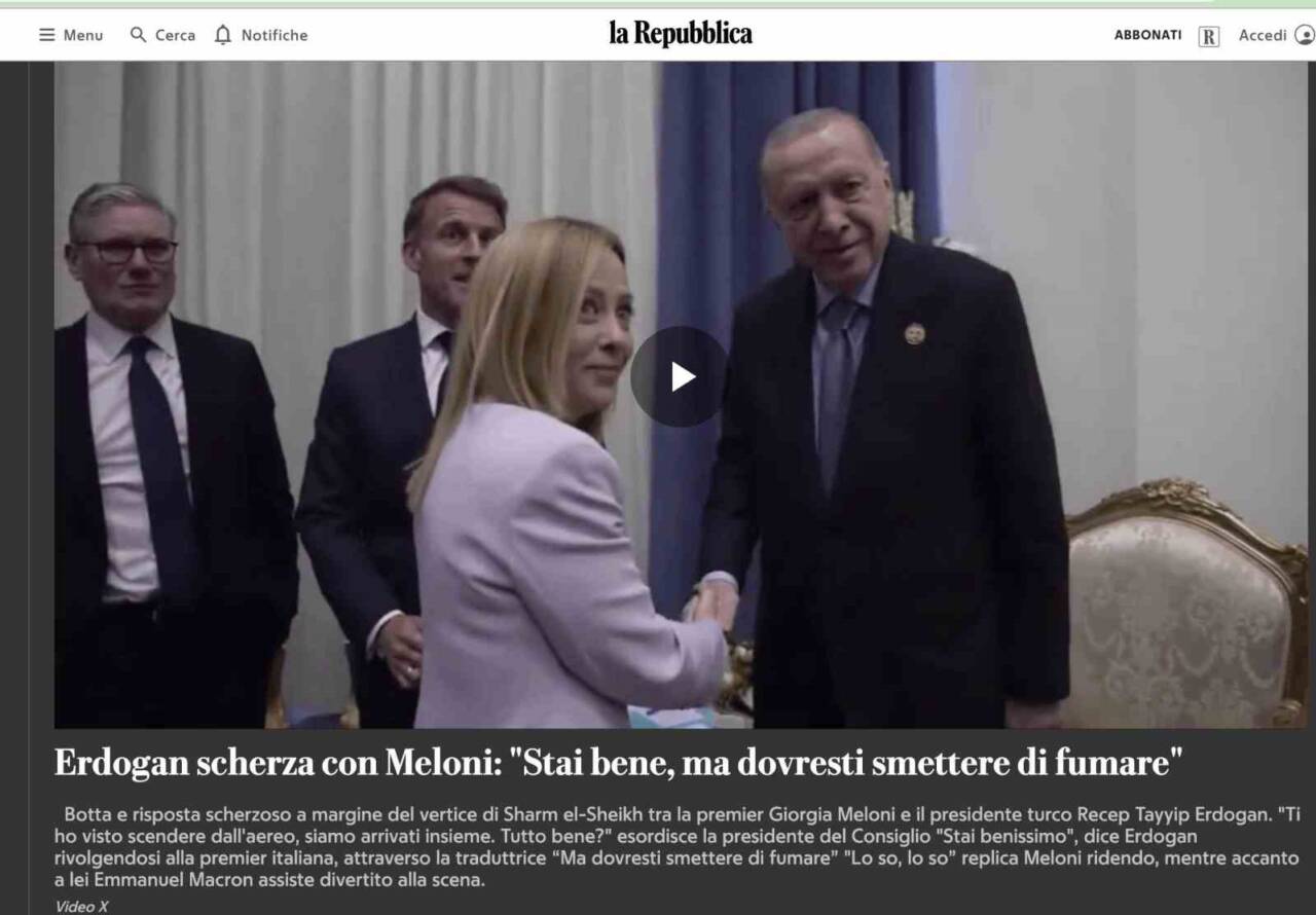 Cumhurbaşkanı Recep Tayyip Erdoğan, Mısır'da İtalya Başbakanı Giorgia Meloni ile