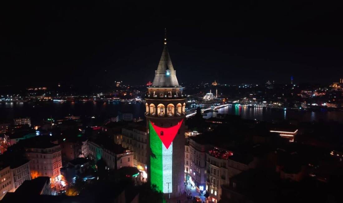 İstanbul'da, İsrail'in saldırılarına karşı Filistin'e destek amacıyla 15 Temmuz Şehitler