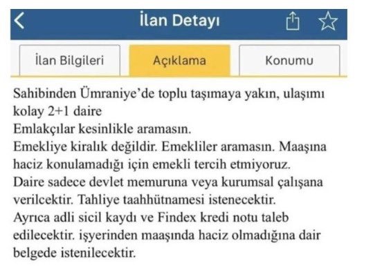 Ticaret Bakanlığı Basın Danışmanı Bekir Kaplan, emekliye kiralık olmayan konut