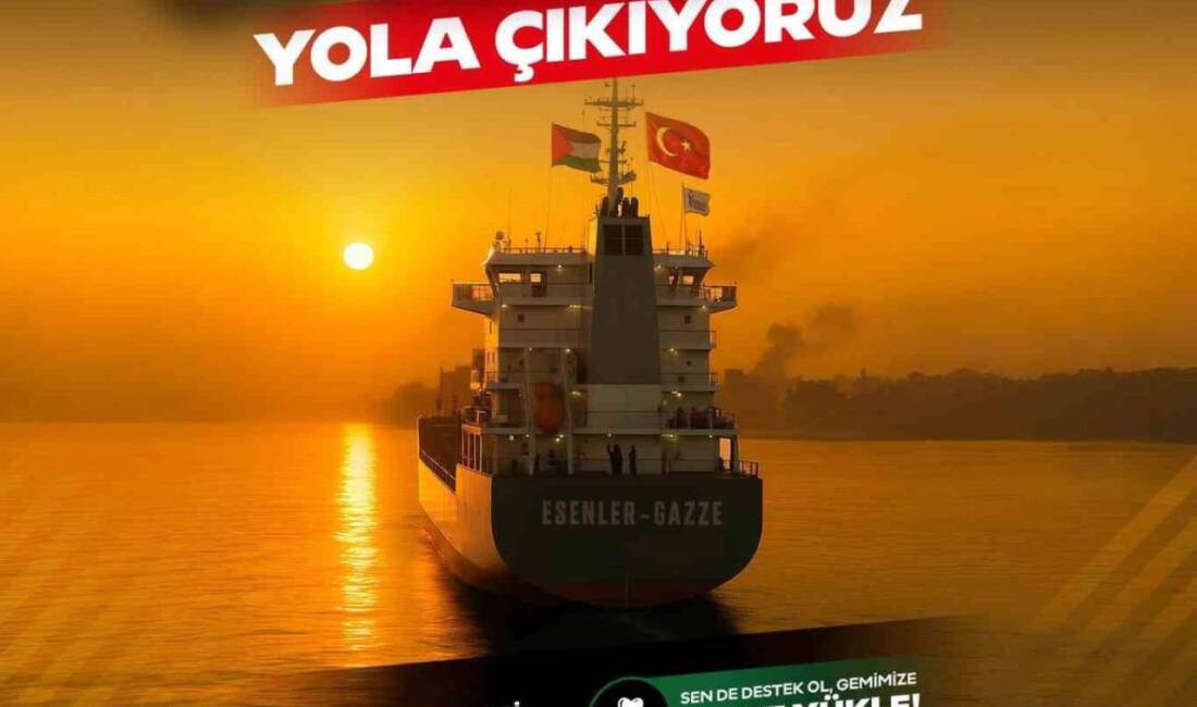Esenler Belediyesi, Gazze'ye insani yardımlarda bulunmak için yardım malzemeleri taşıyan