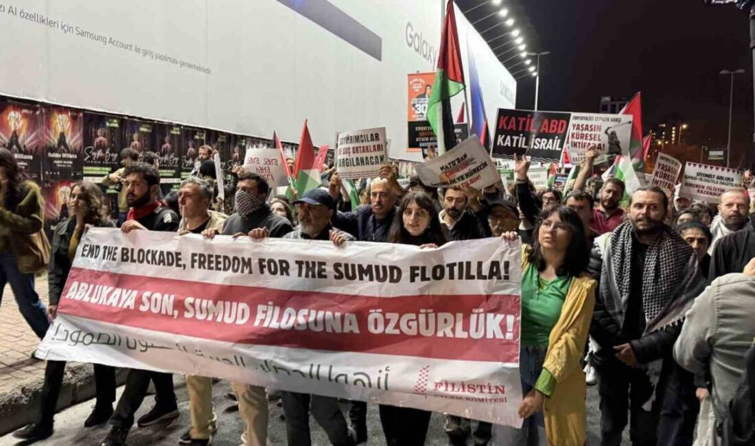 İstanbul'da, İsrail'in Küresel Sumud Filosu'na yönelik yaptığı baskın ve insan