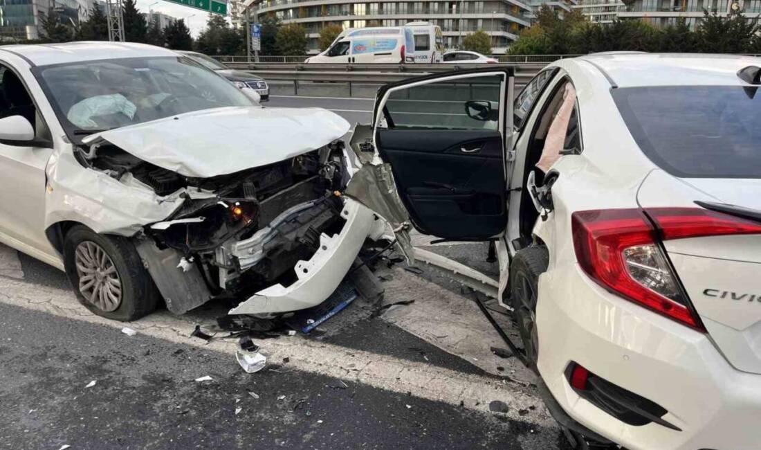 İstanbul Bağcılar'daki TEM Otoyolu’nda meydana gelen kazada, 34 DKA 832