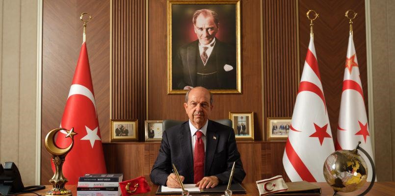 KKTC Cumhurbaşkanı Ersin Tatar, GKRY Lideri Nikos Hristodulidis’in Hakan Fidan’ın