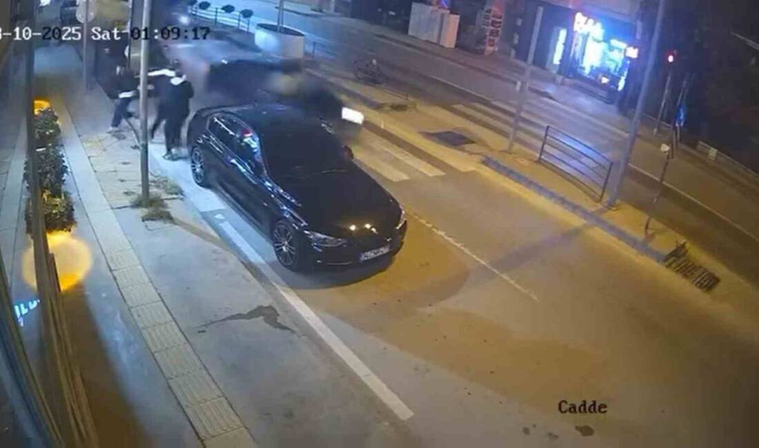 Yalova'da Ö.K. yönetimindeki otomobil, Şehit Ömer Faydalı Caddesi’nde kontrolden çıkarak