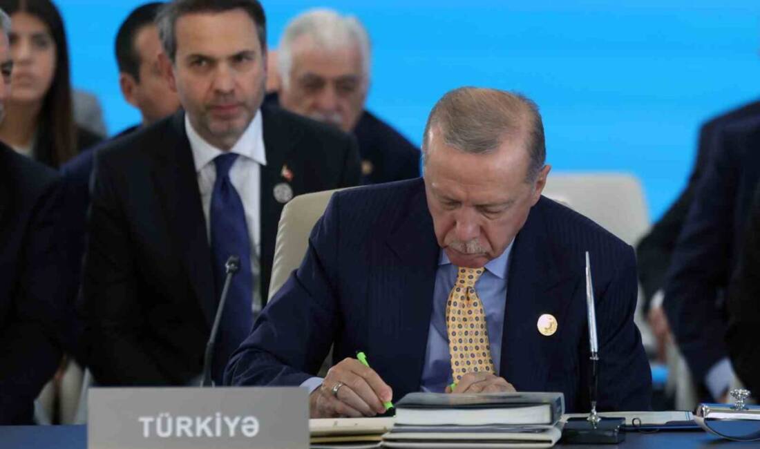 Azerbaycan'da düzenlenen Türk Devletleri Teşkilatı 12. Zirvesi'nde, liderler Gebele Bildirisi