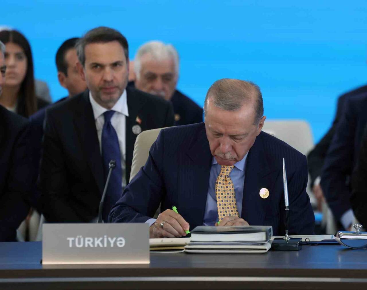 Azerbaycan'da düzenlenen Türk Devletleri Teşkilatı 12. Zirvesi'nde, liderler Gebele Bildirisi