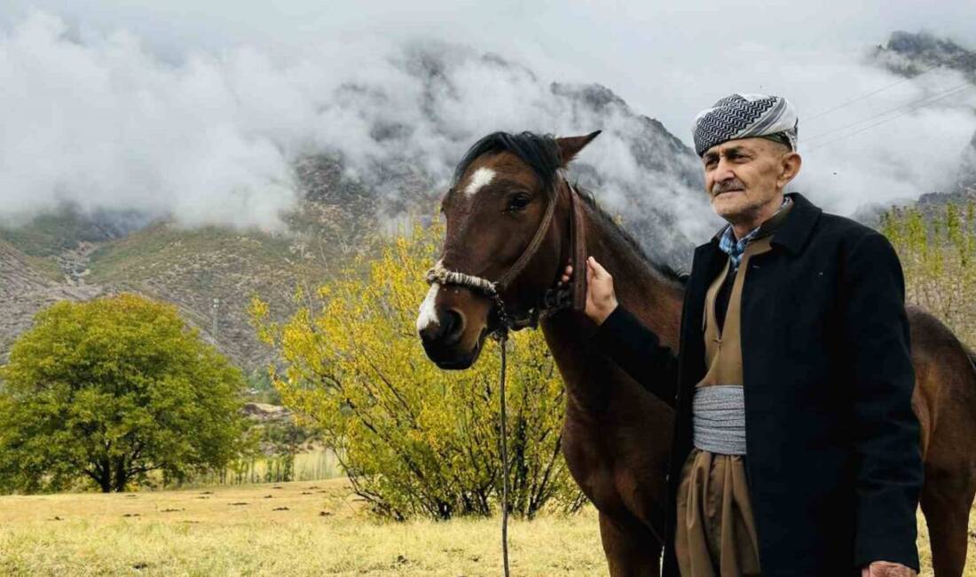 Hakkari’nin Şemdinli-Derecik ilçesindeki Aktütün bölgesinde kar ve sonbahar manzaraları büyüleyici