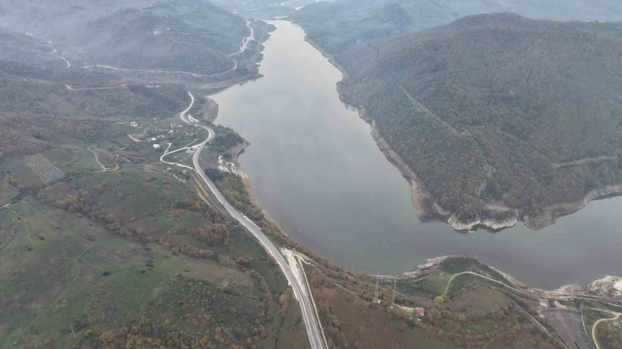 Hasanlar Barajı, İstanbul'un su ihtiyacını karşılamaya devam ederken, son yağışlarla