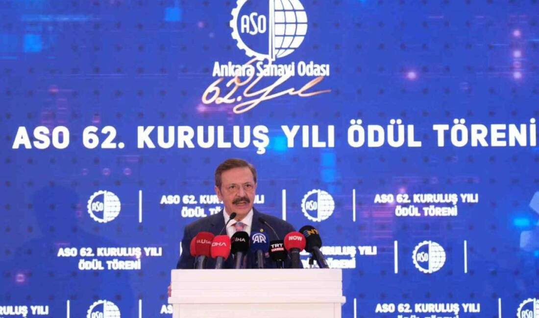 Ankara Sanayi Odası'nın (ASO) 62. kuruluş yıl dönümünde TOBB Başkanı