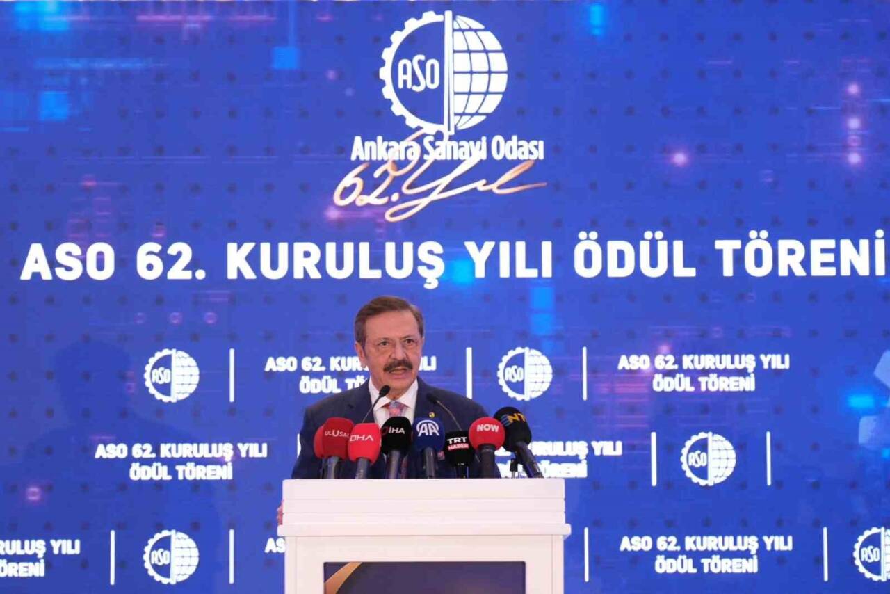 Ankara Sanayi Odası'nın (ASO) 62. kuruluş yıl dönümünde TOBB Başkanı