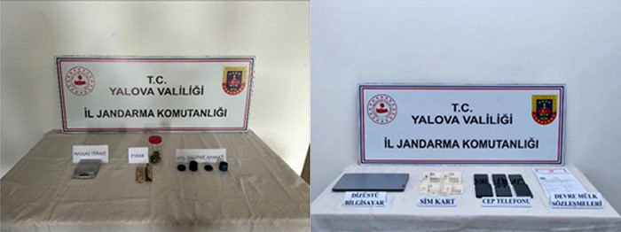 Yalova'da jandarma, devre mülk dolandırıcılığı yapan 9 şüpheliyi yakaladı. H.B.