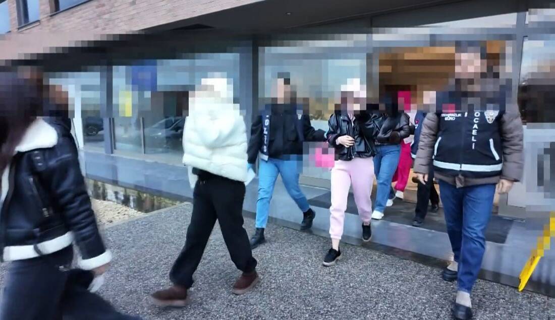 Kocaeli merkezli düzenlenen fuhuş operasyonunda, 12 şüpheli gözaltına alındı. Yabancı