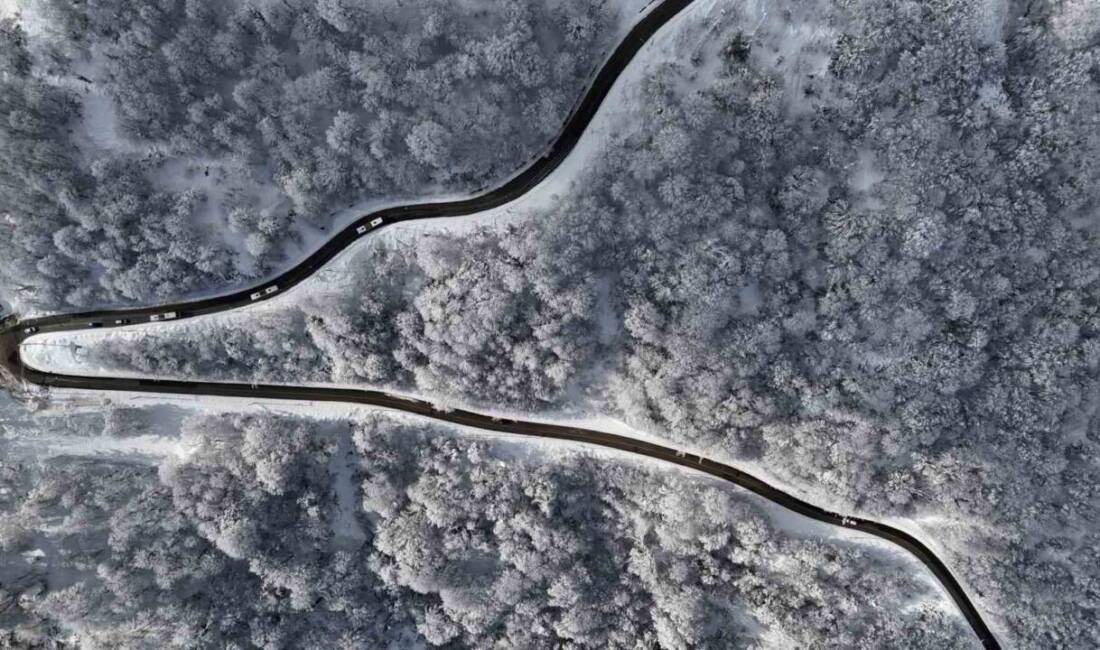 Kartepe, Kocaeli'de son günlerde yoğun kar yağışı sonrası güneşin de