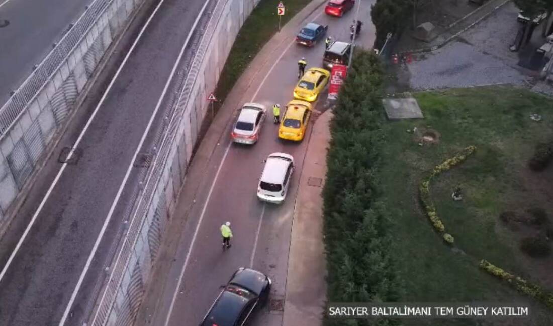 İstanbul'da yapılan dron destekli trafik denetimlerinde 580 sürücüye ceza kesildi,