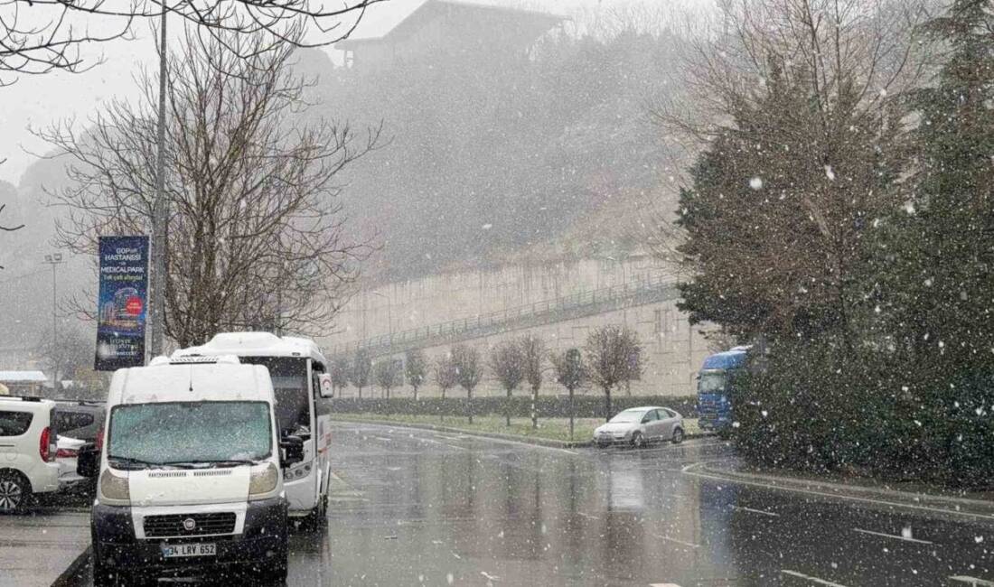 İstanbul'un bazı bölgelerinde, özellikle Bahçelievler, Esenler ve Gaziosmanpaşa'da kar yağışı