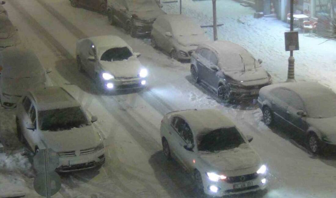 Kars'ta etkili olan yoğun kar yağışı ve tipi, ulaşımı olumsuz