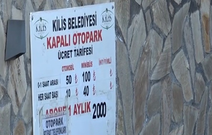 Kilis Belediyesi, kapalı otopark ücretlerine yüzde 100 zam yaptı. Aylık